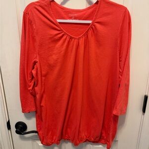 Sonoma Vibrant Coral Blouse